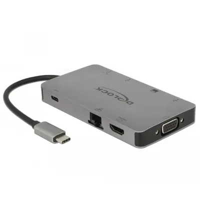 Docking Station USB Type-C 4K - HDMI / VGA / USB 3.1 / SD / LAN / PD 3.0