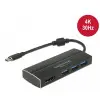 Adattatore USB Type-C - 3x USB 3.0 Tipo-A, 1x HDMI (DP Alt Mode) 4K 30 Hz
