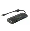 Adattatore USB Type-C - 3x USB 3.0 Tipo-A, 1x VGA (DP Alt Mode)