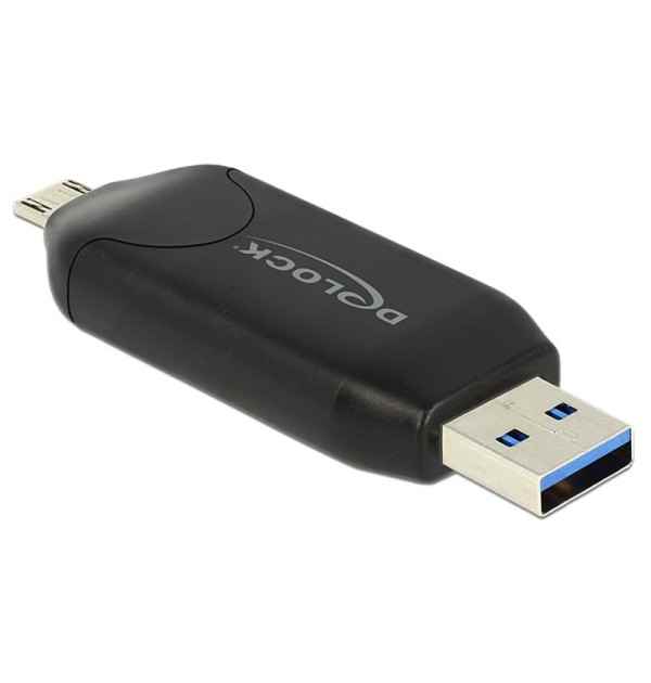 Card Reader Micro USB OTG, USB 3.0 Tipo A