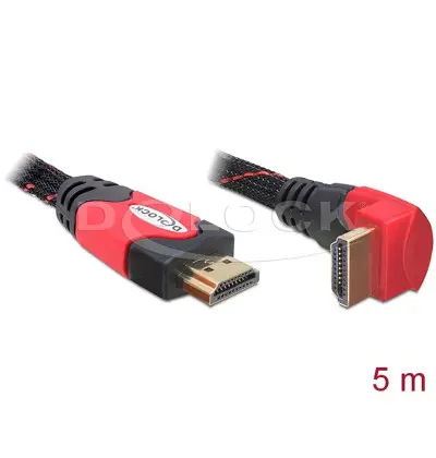 Cavo High Speed HDMI con Ethernet – HDMI A maschio - HDMI A maschio angolato 4K 5 m
