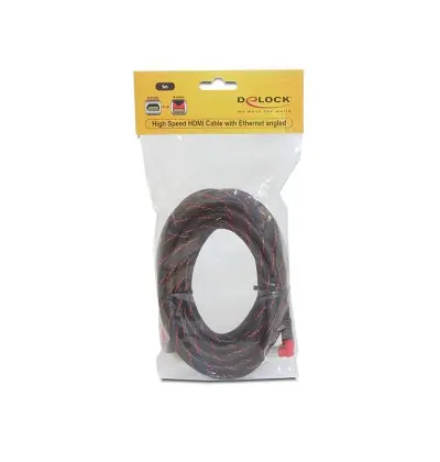 Cavo High Speed HDMI con Ethernet – HDMI A maschio - HDMI A maschio angolato 4K 5 m