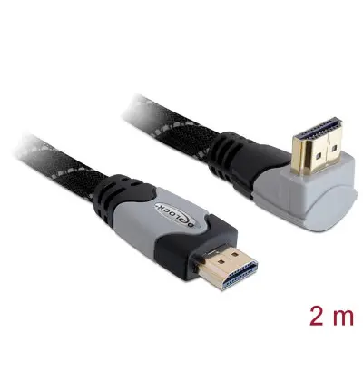 Cavo High Speed HDMI con Ethernet – HDMI A maschio - HDMI A maschio angolato 4K 2 m