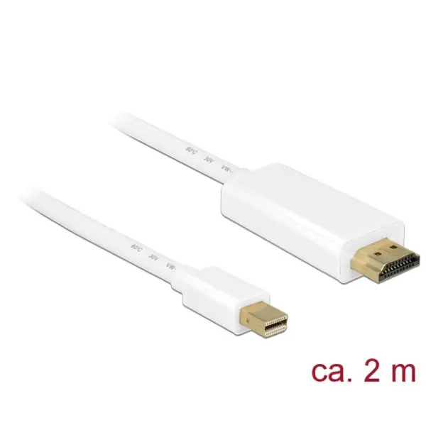 Cavo mini Displayport 1.1 maschio - HDMI-A maschio 2 m bianco