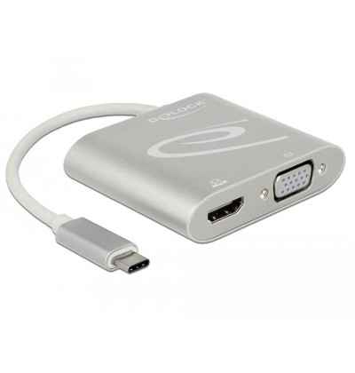 Adattatore USB Type-C - 1x HDMI + 1x VGA