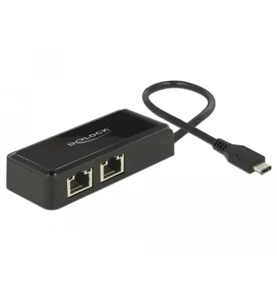Adattatore USB Type-C - 2x Gigabit LAN 10/100/1000 Mbps 2