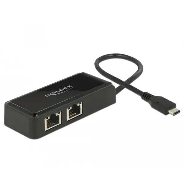 Adattatore USB Type-C - 2x Gigabit LAN...