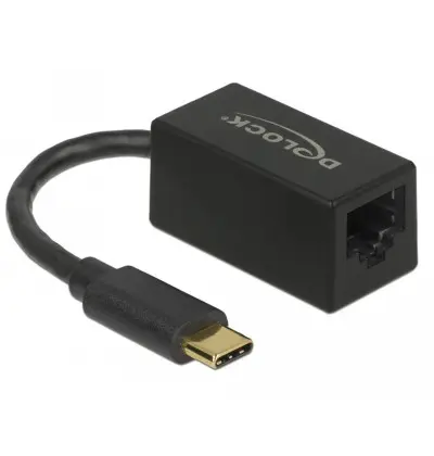 Adattatore compatto USB Type-C - 1x Gigabit LAN 10/100/1000 Mbps nero