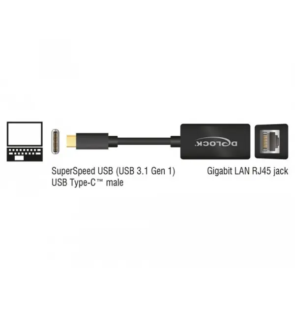 Adattatore compatto USB Type-C - 1x Gigabit LAN...