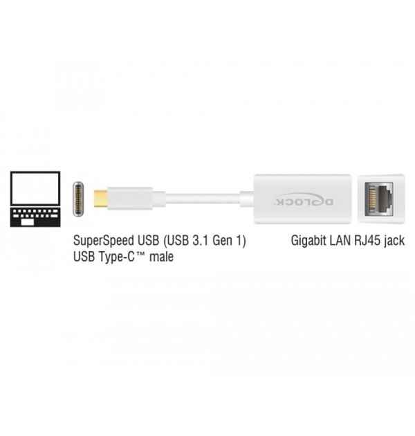 Adattatore compatto USB Type-C - 1x Gigabit LAN...