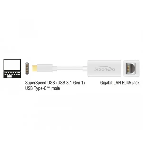 Adattatore compatto USB Type-C - 1x Gigabit LAN...