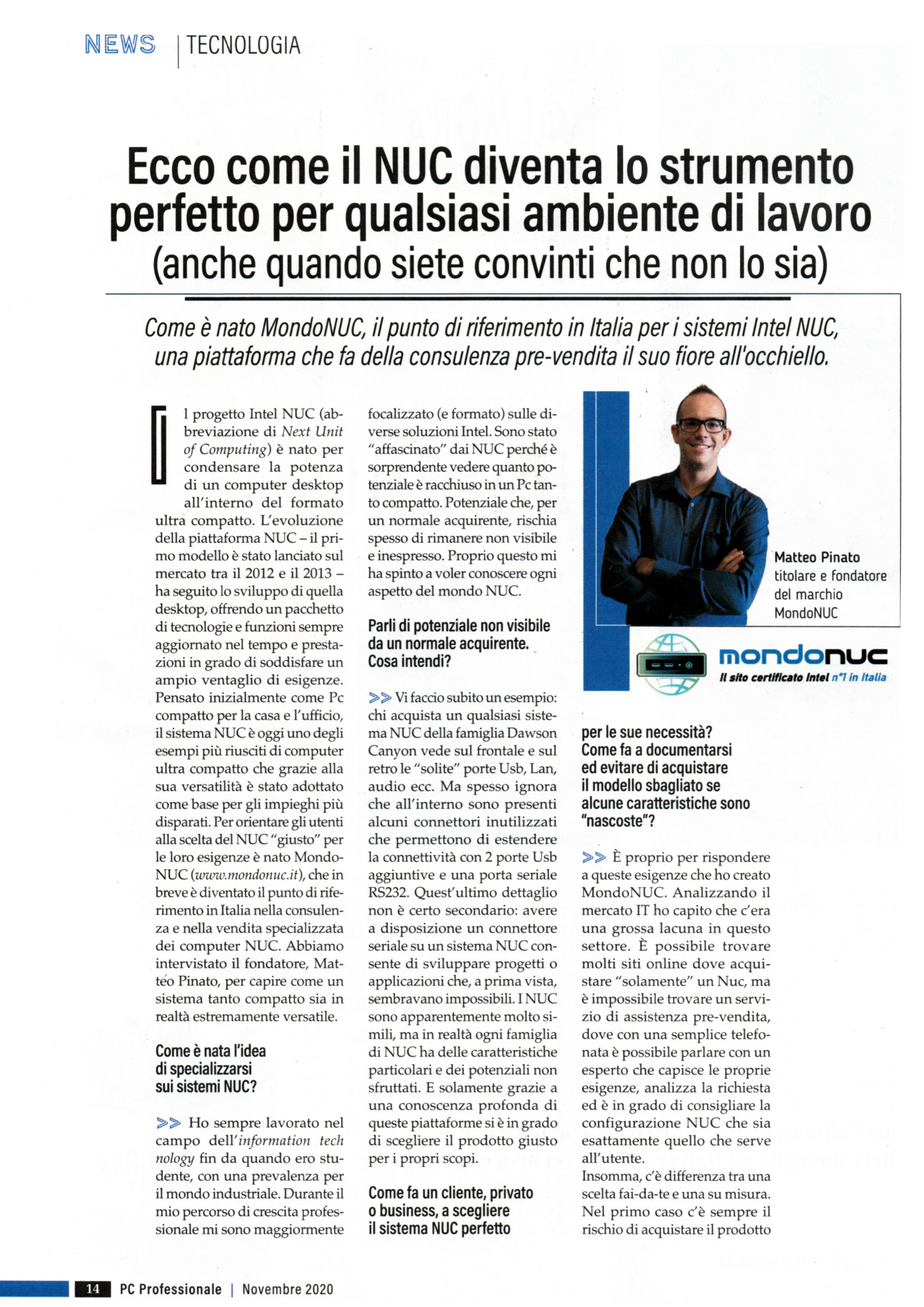 Ecco come il NUC diventa lo strumento perfetto per qualsiasi ambiente di lavoro